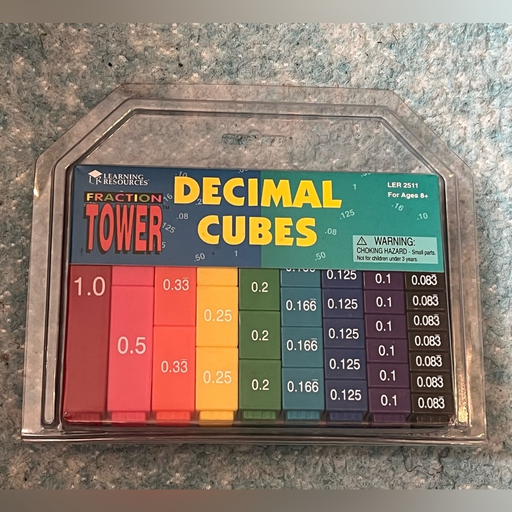 Learning Resources Decimal Cubes